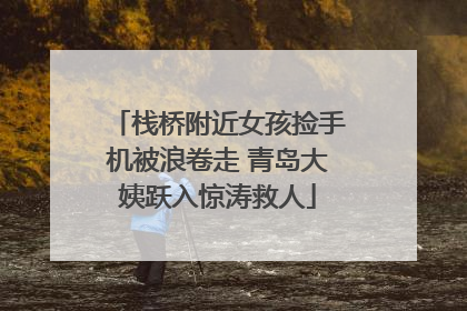 栈桥附近女孩捡手机被浪卷走 青岛大姨跃入惊涛救人