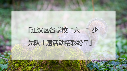江汉区各学校“六一”少先队主题活动精彩纷呈