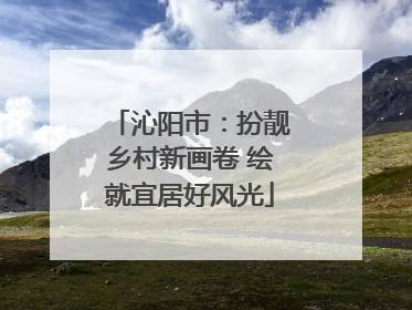沁阳市：扮靓乡村新画卷 绘就宜居好风光