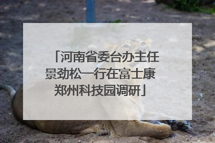 河南省委台办主任景劲松一行在富士康郑州科技园调研