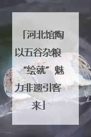 河北馆陶以五谷杂粮“绘就”魅力非遗引客来
