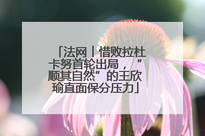 法网︱惜败拉杜卡努首轮出局，“顺其自然”的王欣瑜直面保分压力
