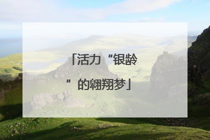 活力“银龄”的翱翔梦