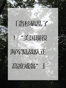 洛杉矶乱了！“美国现役海军陆战队正高度戒备”