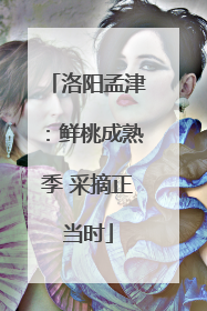 洛阳孟津：鲜桃成熟季 采摘正当时