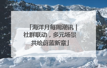 海洋月每周潮讯｜社群联动，多元场景共绘蔚蓝新章