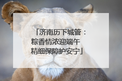 济南历下城管：粽香情浓迎端午 精细保障护安宁
