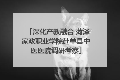 深化产教融合 菏泽家政职业学院赴单县中医医院调研考察