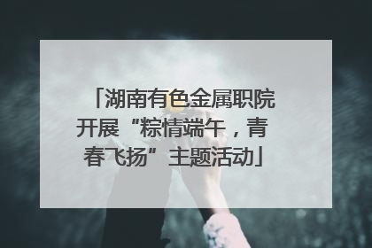 湖南有色金属职院开展“粽情端午，青春飞扬”主题活动