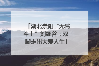 湖北崇阳“无臂斗士”刘细谷：双脚走出大爱人生