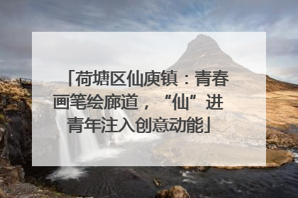 荷塘区仙庾镇：青春画笔绘廊道，“仙”进青年注入创意动能