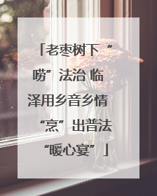 老枣树下“唠”法治 临泽用乡音乡情“烹”出普法“暖心宴”
