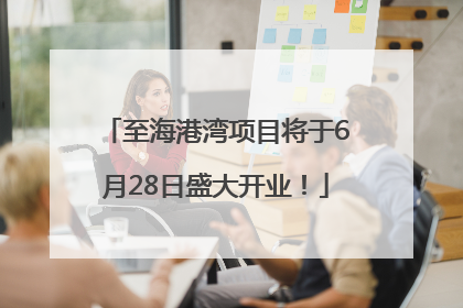 至海港湾项目将于6月28日盛大开业！