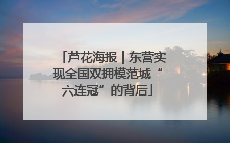 芦花海报｜东营实现全国双拥模范城“六连冠”的背后
