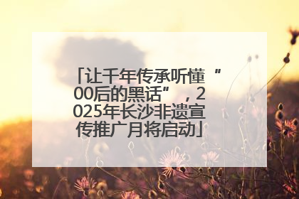 让千年传承听懂“00后的黑话”，2025年长沙非遗宣传推广月将启动