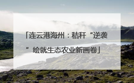 连云港海州：秸秆“逆袭”绘就生态农业新画卷