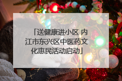 送健康进小区 内江市东兴区中医药文化惠民活动启动