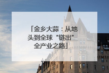 金乡大蒜：从地头到全球“链出”全产业之路
