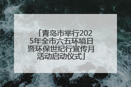 青岛市举行2025年全市六五环境日暨环保世纪行宣传月活动启动仪式