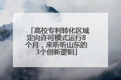 高校专利转化区域定向许可模式运行8个月，来听听山东的3个创新逻辑