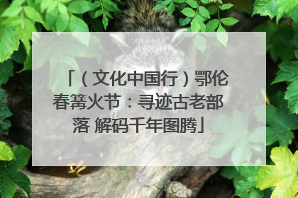 （文化中国行）鄂伦春篝火节：寻迹古老部落 解码千年图腾