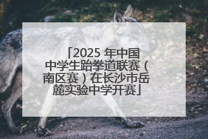 2025 年中国中学生跆拳道联赛（南区赛）在长沙市岳麓实验中学开赛