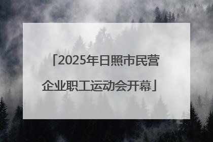 2025年日照市民营企业职工运动会开幕