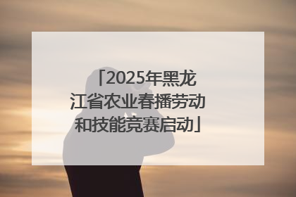 2025年黑龙江省农业春播劳动和技能竞赛启动