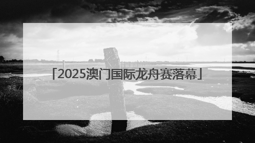2025澳门国际龙舟赛落幕