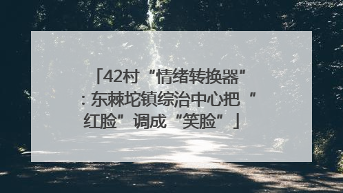42村“情绪转换器”：东棘坨镇综治中心把“红脸”调成“笑脸”