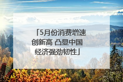 5月份消费增速创新高 凸显中国经济强劲韧性