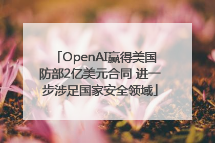 OpenAI赢得美国防部2亿美元合同 进一步涉足国家安全领域