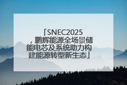 SNEC2025，鹏辉能源全场景储能电芯及系统助力构建能源转型新生态